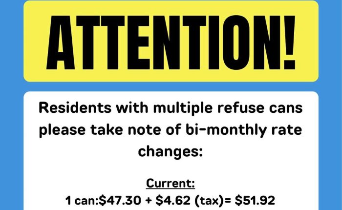 Blue Yellow Simple Attention Poster 2