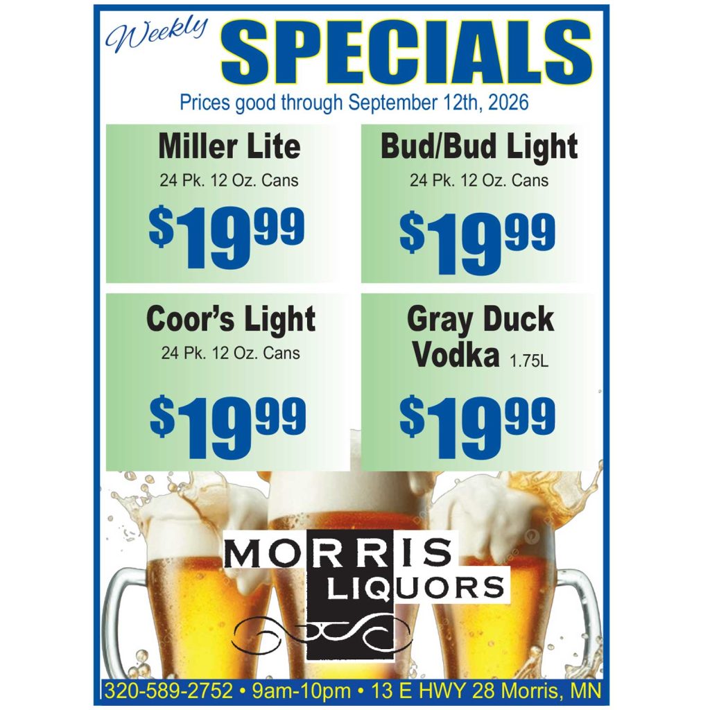 Weekly specials poster
